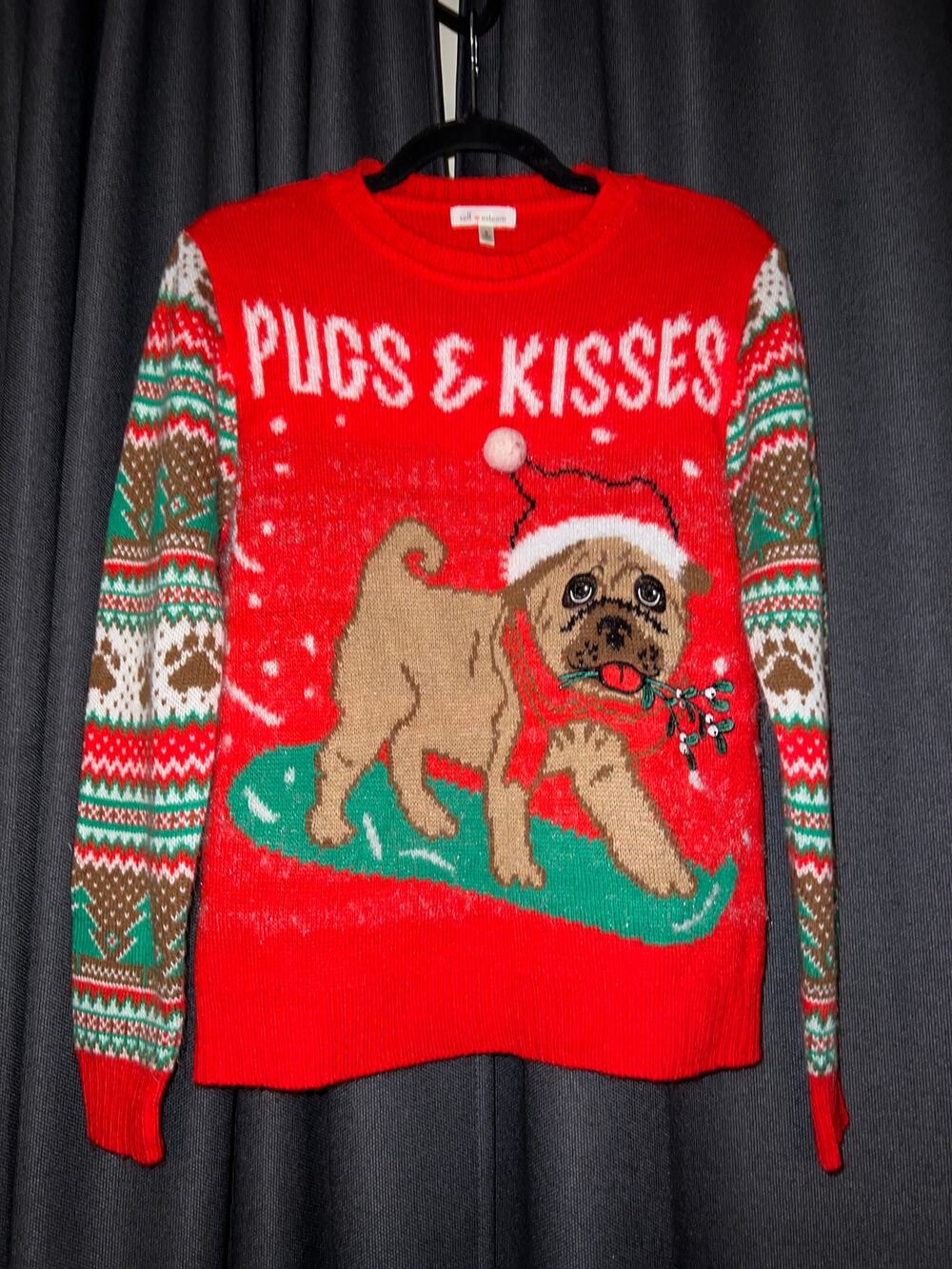 Ugly Christmas Sweater Xmas Size Small Dog